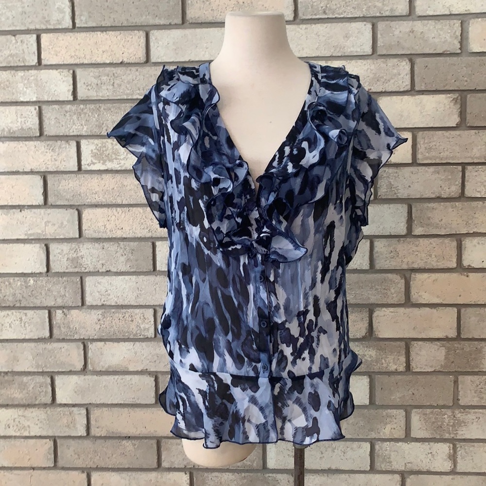 3/$35 see through blouse top women xl